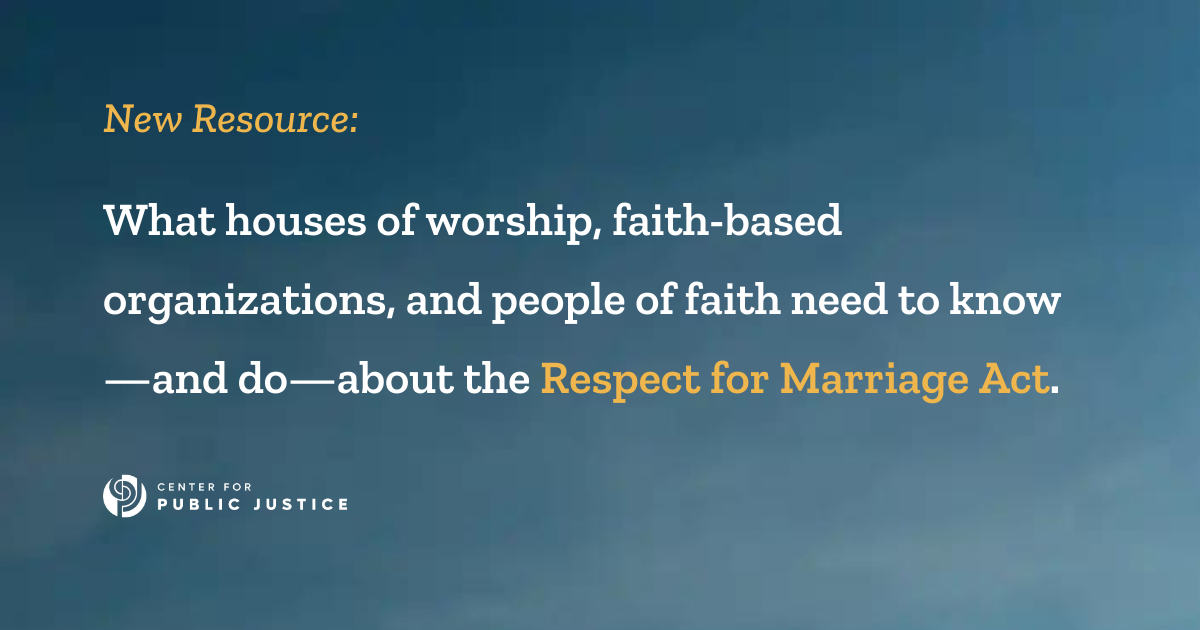 What houses of worship, faithbased organizations, and people of faith